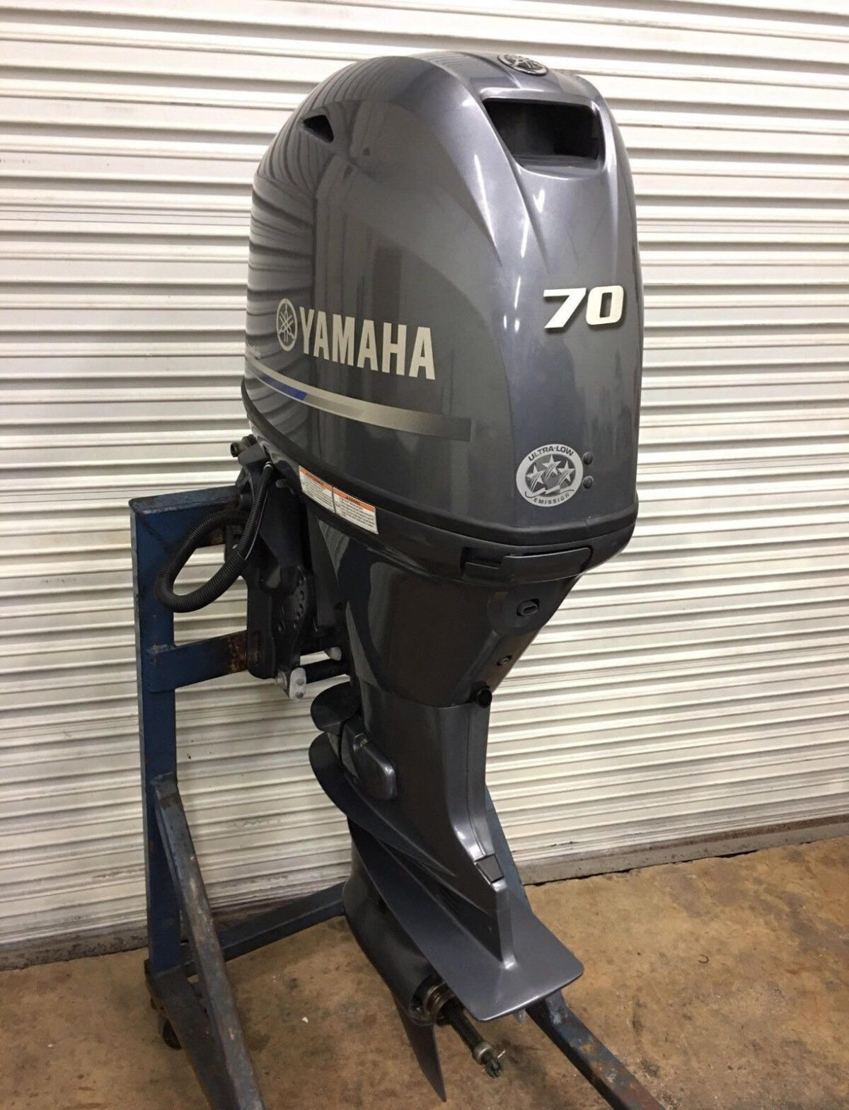 Slightly Used Yamaha 70 HP 4 Stroke Outboard Motor Engine 