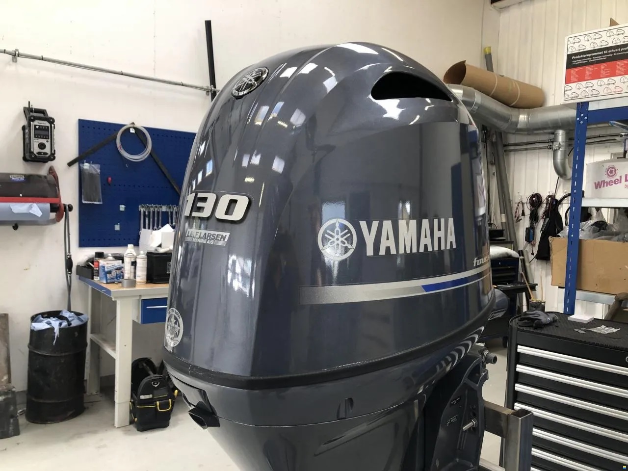 Slightly Used Yamaha 130HP 4-Stroke Outboard Motor Engine